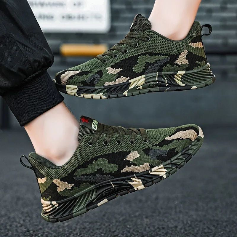 Damen Sportliche Sneakers mit Camouflage-Design und komfortabler Dämpfung R&B
