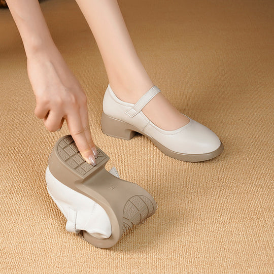Damen Elegante Mary Jane Schuhe mit dekorativem Schmuckdetail R&B