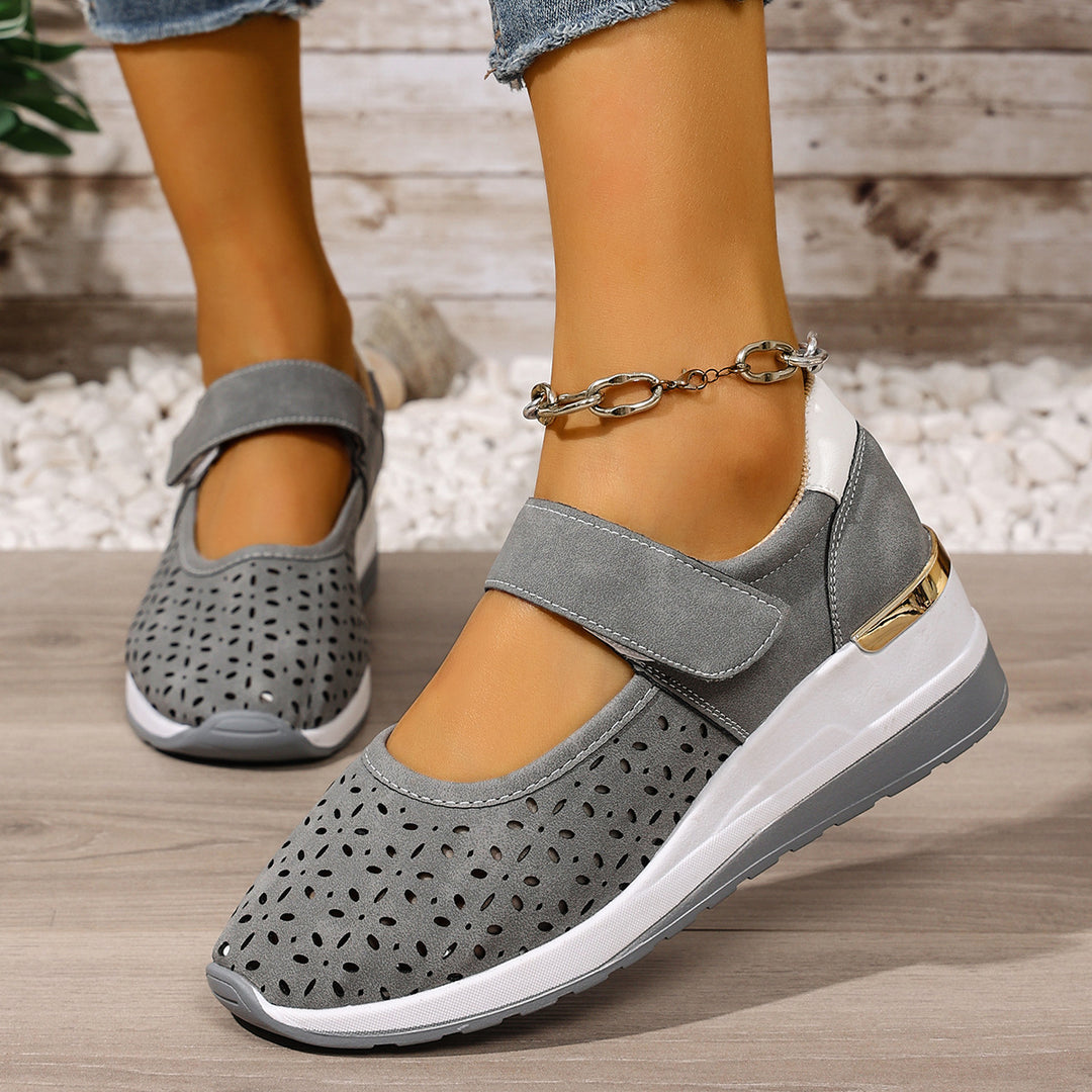 Damen Sportliche Ballerinas mit einzigartigem Lochmuster R&B