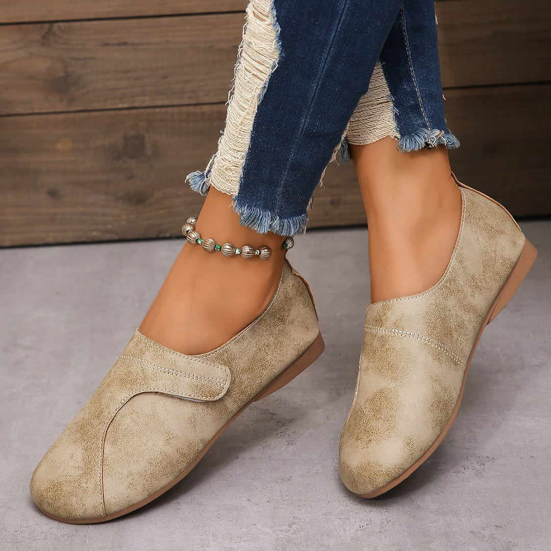 Damen Bequeme Slipper mit elastischem Einsatz R&B