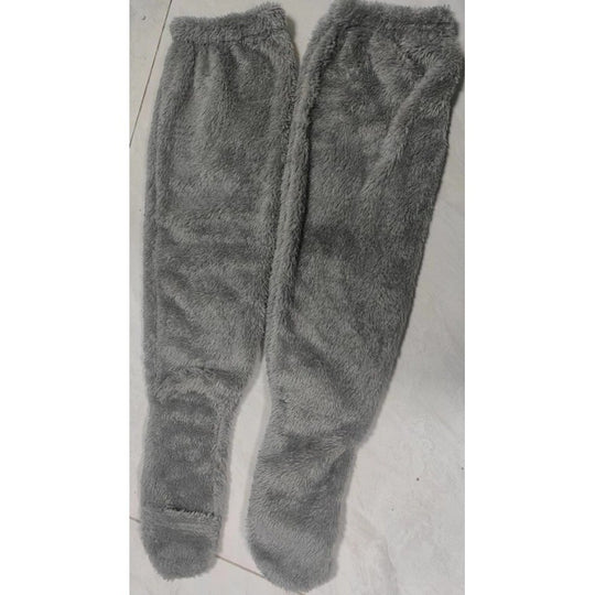 Damen Kuschelige Overknee-Socken aus weichem Fleece R&B