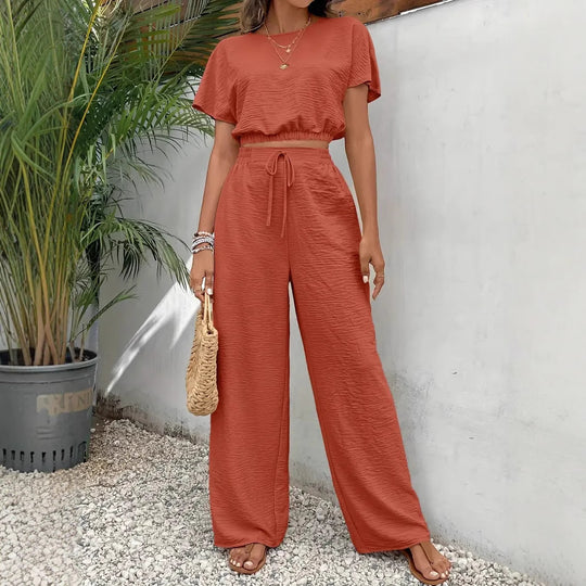 Damen lässiges Two-Piece Lounge-Set R&B