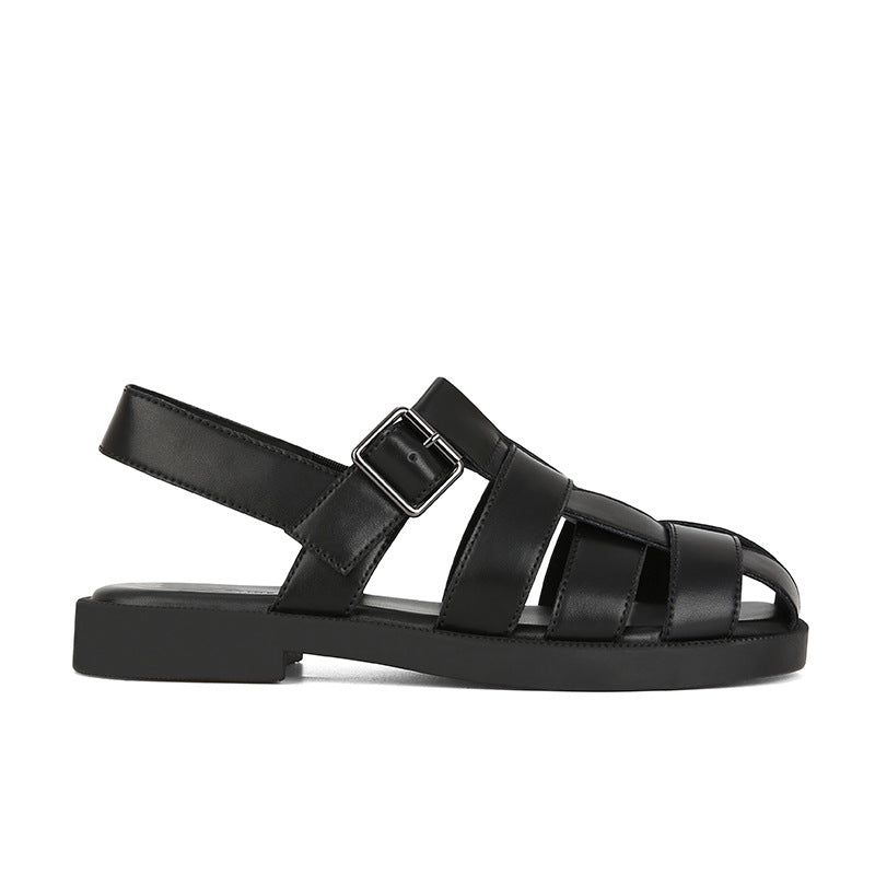 Damen komfortable Riemchen-Sandalen mit robustem Sohlenprofil und verstellbarem Schnallenverschluss R&B