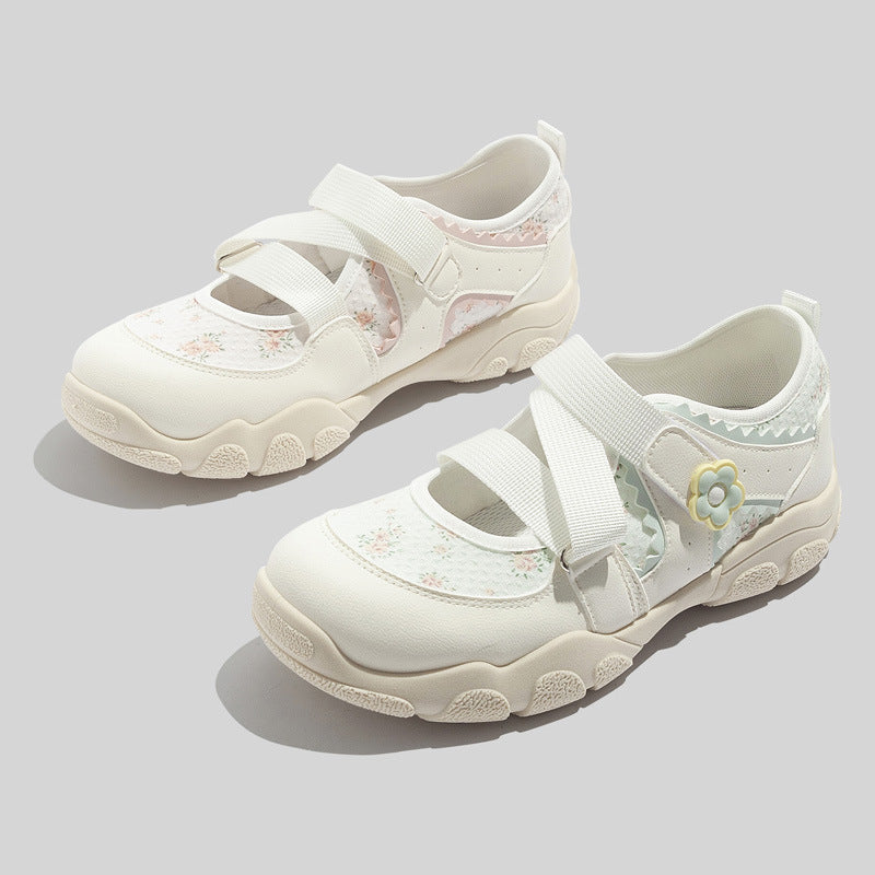 Damen Sportliche Sandalen mit floralen Akzenten