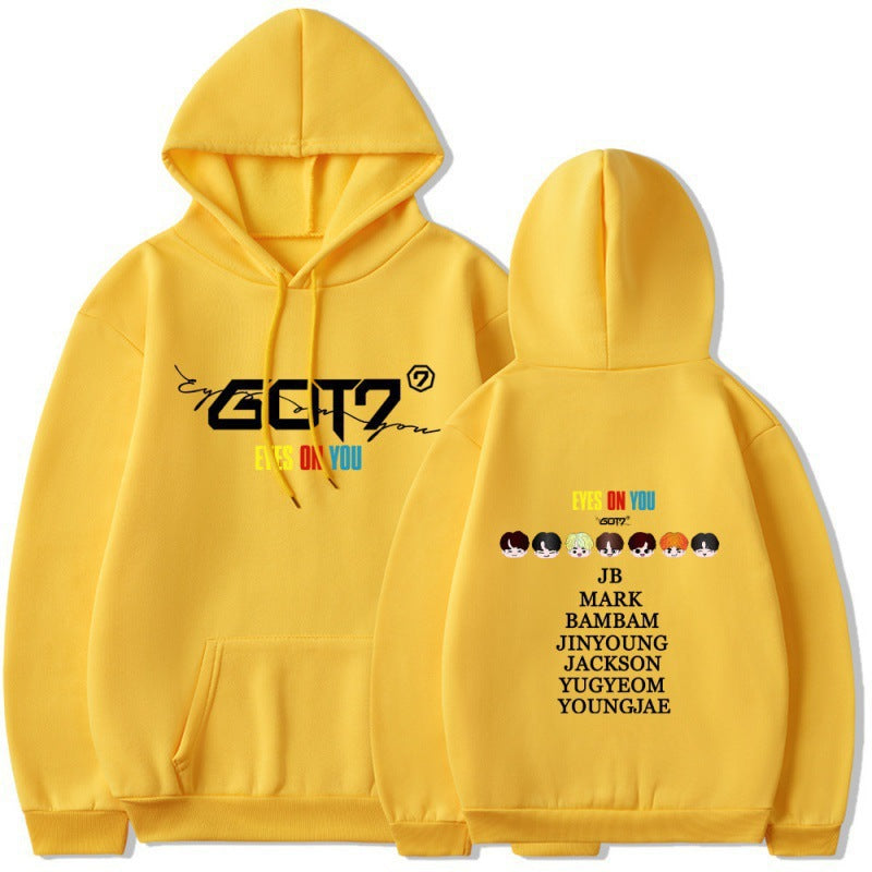 Damen Kapuzensweater mit einzigartigem GOT7 Design und bequemer Passform R&B