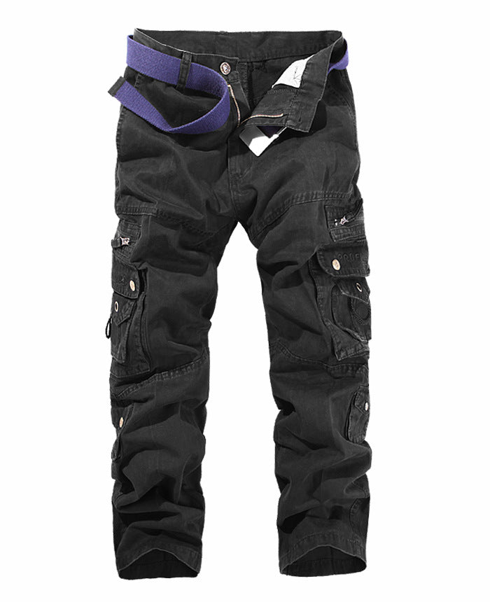 Herren Cargo-Hose mit mehreren praktischen Taschen und verstellbarem Gurt R&B