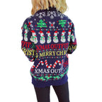 Damen Weihnachts-Pullover mit festlichem Motiv und lässigem Schnitt R&B