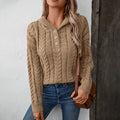 R&B | Klassischer Pullover Mit Zopfmuster Design