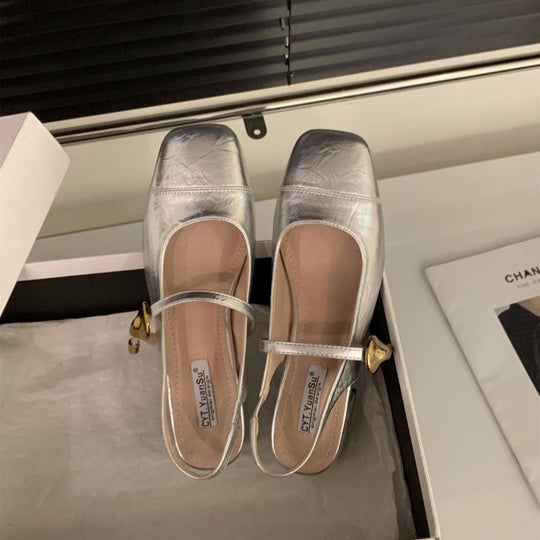 Damen Slingback Ballerinas mit elegantem Riemenverschluss und modischem Design R&B