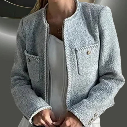 Damen elegante und strukturierte Kurzjacke R&B