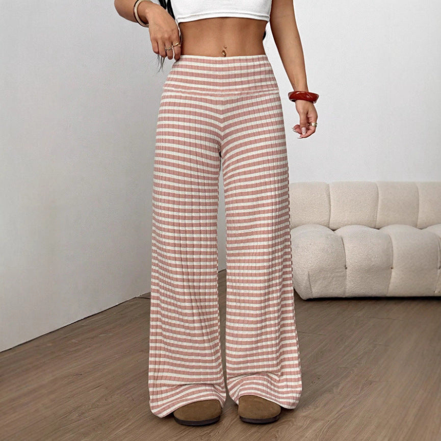 Damen elegante Karottenhosen mit Karo-Muster R&B