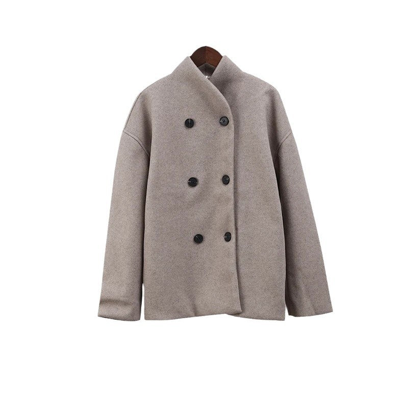Damen Oversized Wolljacke im modernen Stil R&B