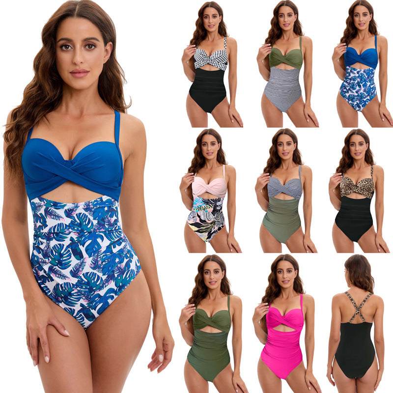 Damen Hochtaillierter Bikini mit modischem Twist-Design R&B