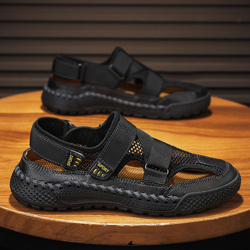 Damen Sport Sandalen mit atmungsaktivem Mesh und verstellbaren Riemen R&B