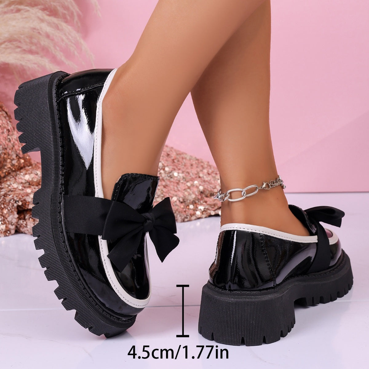 Damen Mokassins mit großem Schleifen-Detail R&B
