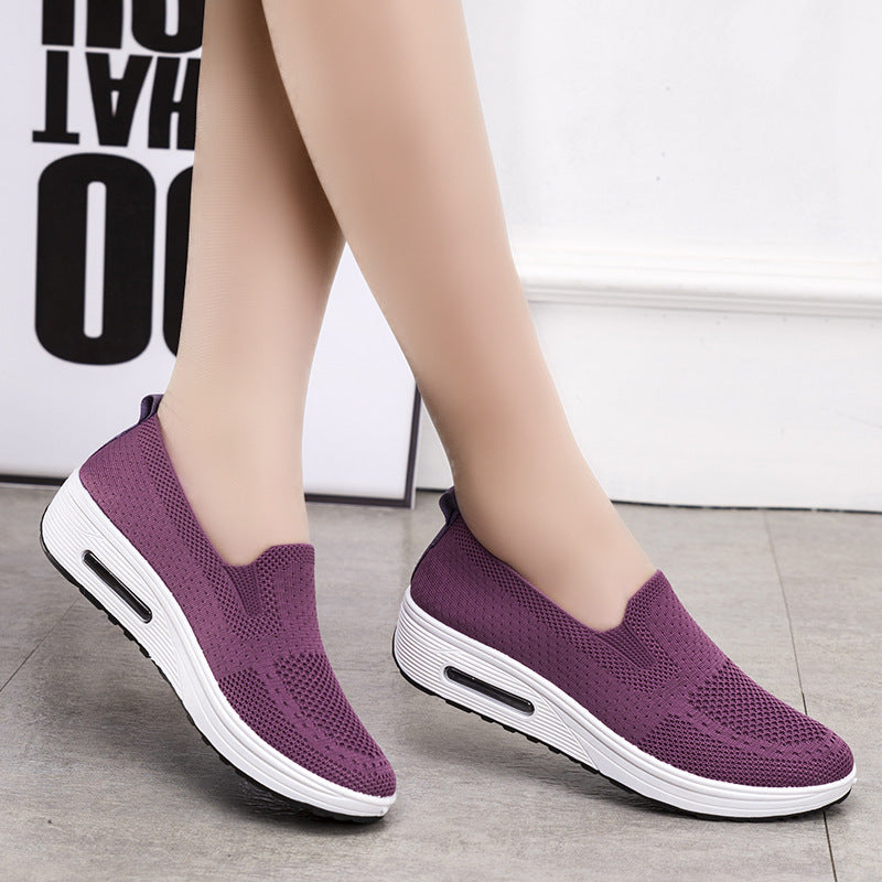 Damen Slip-On Sneakers mit atmungsaktivem Obermaterial und stoßdämpfender Sohle R&B
