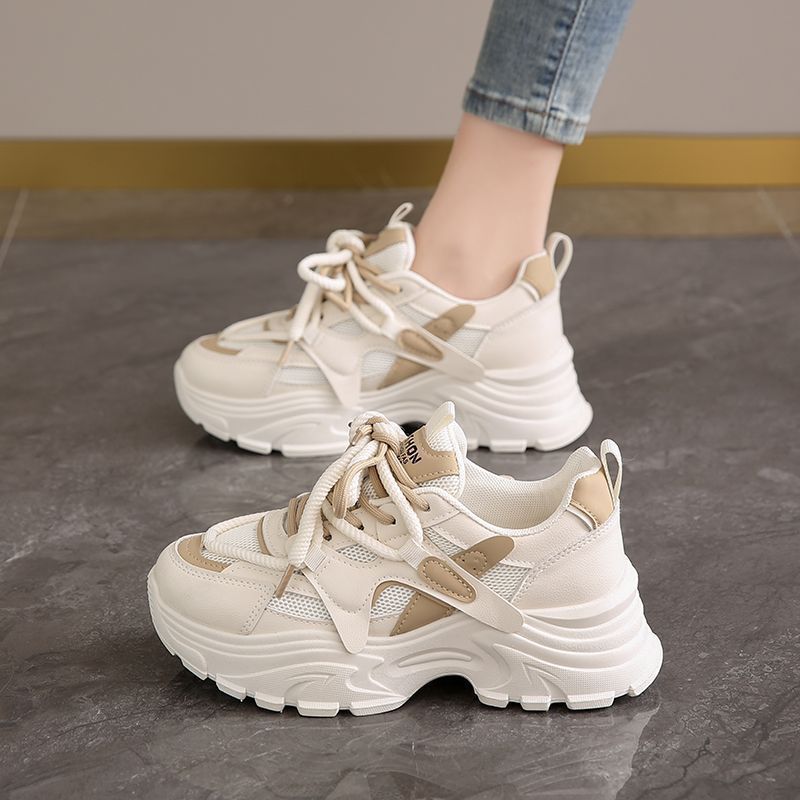 Damen Chunky Sneakers im sportlichen Design mit atmungsaktiven Mesh-Einsätzen R&B