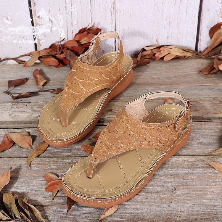 Damen Bequeme und modische Zehentrenner-Sandalen R&B