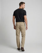 Herren Chinohose mit elastischem Bund Straight Fit
