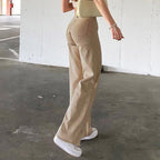 Damen Hohe Taille Schlaghose R&B