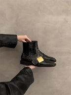 Damen elegante Stiefeletten mit modischer Schnallenverzierung R&B