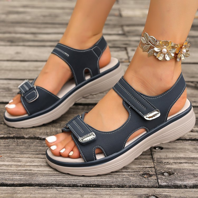 Damen Sandalen mit verstellbarem Riemendesign und ergonomischer Sohle R&B
