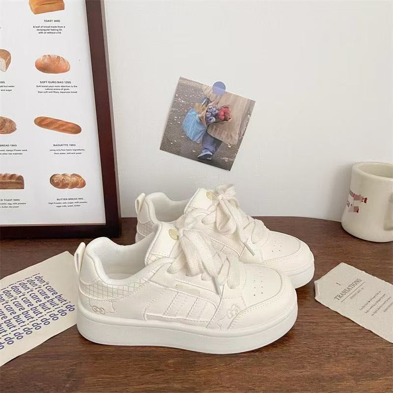 Damen Plattform Sneakers mit atmungsaktiver Obermaterialkombination und modischem Schnürdesign R&B