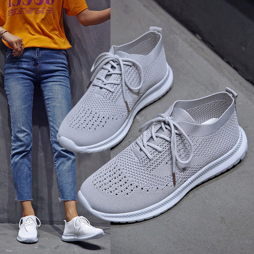 Damen Atmungsaktive und flexible Sneakers mit strukturiertem Obermaterial R&B