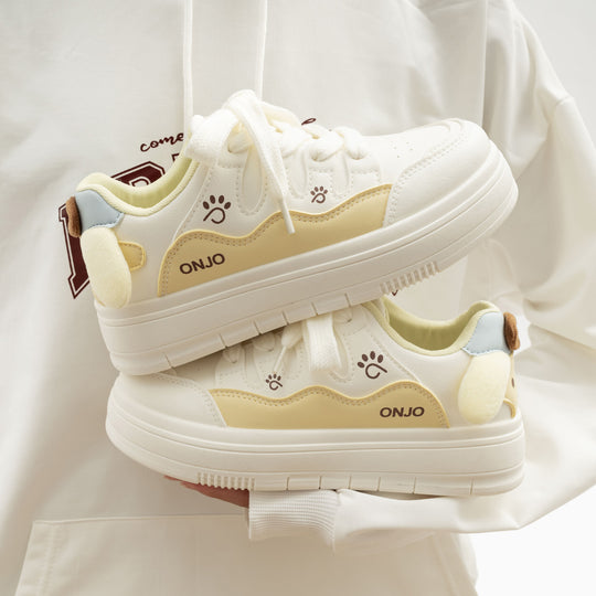 Damen Verspielte Sneakers mit kuscheliger Innenseite und tierischen Applikationen R&B