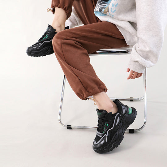 Damen Trendige Chunky Sneakers mit atmungsaktiven Mesh-Einsätzen und dämpfendem Sohlenprofil R&B
