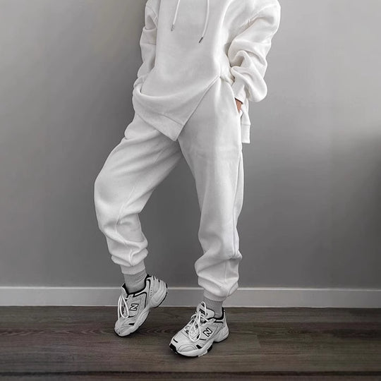 Damen Sportliche Jogginghose mit elastischem Bund und seitlichen Taschen R&B
