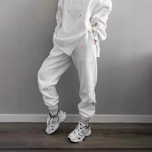 Damen Sportliche Jogginghose mit elastischem Bund und seitlichen Taschen R&B