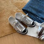 Damen Sportliche Sneakers mit moderner Canvas-Oberfläche und rutschfester Gummisohle