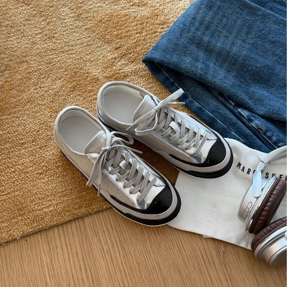 Damen Sportliche Sneakers mit moderner Canvas-Oberfläche und rutschfester Gummisohle