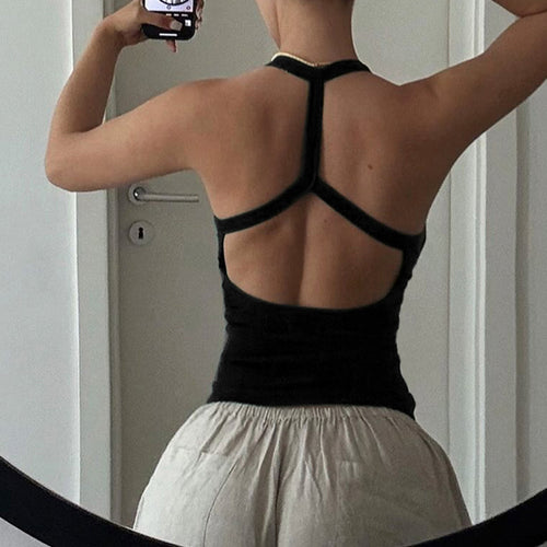 Damen Sportliches Ripp-Top mit breiten Trägern R&B