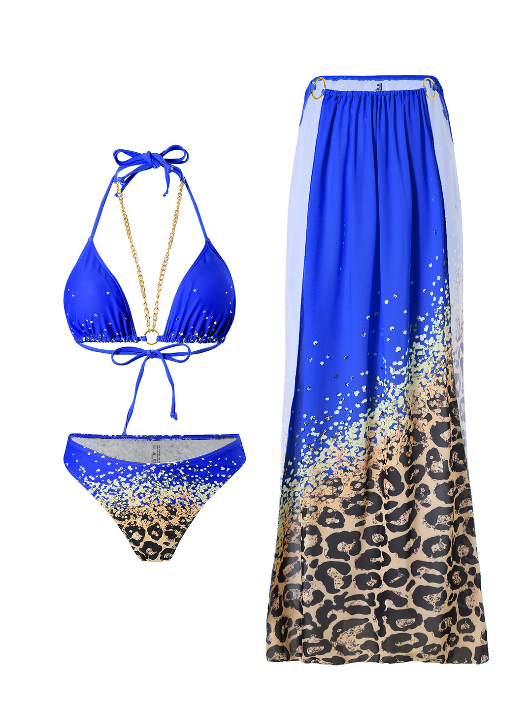 Damen Bikini-Set mit extravagantem Wickelrock und elegantem Schnitt R&B
