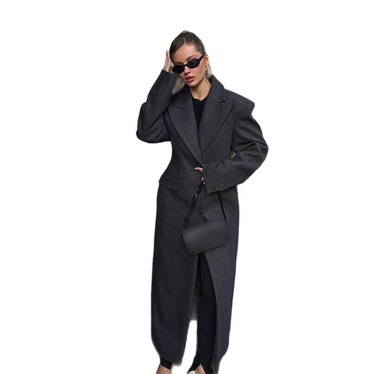Damen eleganter Oversized-Mantel R&B