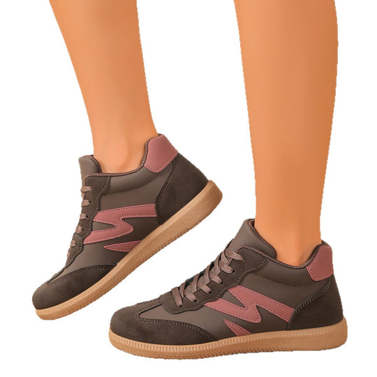 Damen Sneakers im sportlichen High-Top-Stil mit modischen Akzenten R&B