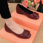 Damen Ballerinas mit modischer Schnallenverzierung R&B