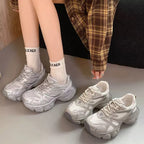 Damen Komfortable Lauf Sneakers mit atmungsaktivem mesh-Obermaterial und dämpfender Sohle