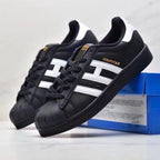 Damen Sportliche Freizeit Sneakers mit Lederoberfläche und rutschfester Sohle R&B