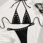Damen Triangel-Bikini-Set mit glamourösen Zier-Details R&B