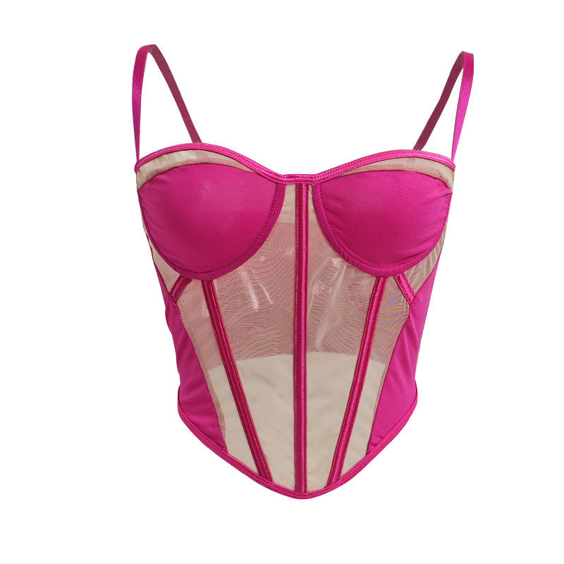 Damen figurformendes Bustier mit transparenten Einsätzen R&B
