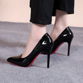 Damen elegante spitze Lackpumps mit hohem Absatz R&B