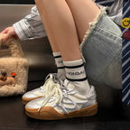 Damen modische Sneaker mit glänzenden Akzenten R&B