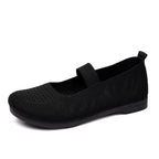 Damen Komfortable Ballerinas mit elastischem Riemen