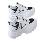 Damen Chunky Sneakers mit sportlichem Design und atmungsaktiver Obermaterialkombination
