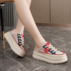 Damen Sportliche Slip-On Sneakers mit atmungsaktivem Mesh-Obermaterial und trendigen Designelementen R&B