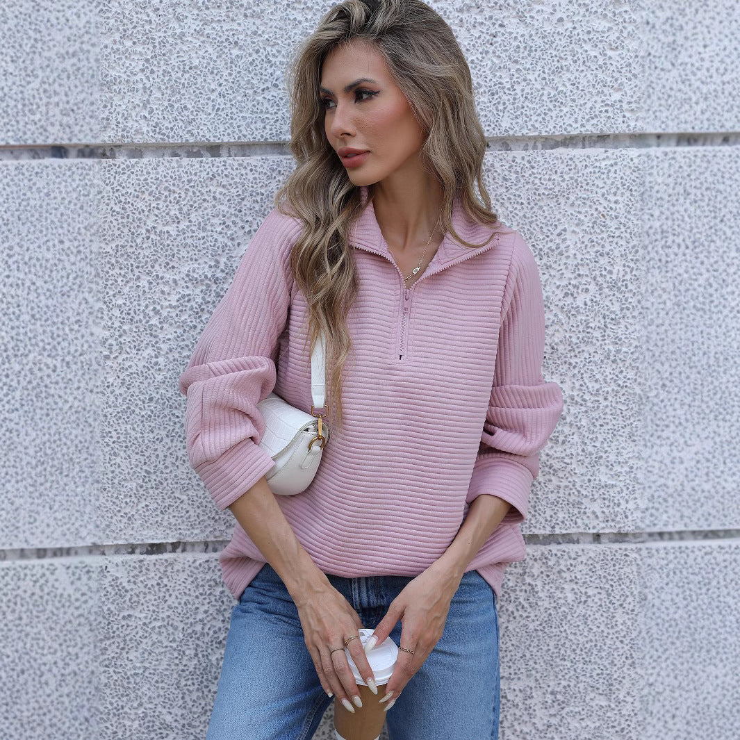 Damen Oversized Hoodie mit strukturiertem Design und praktischen Taschen R&B