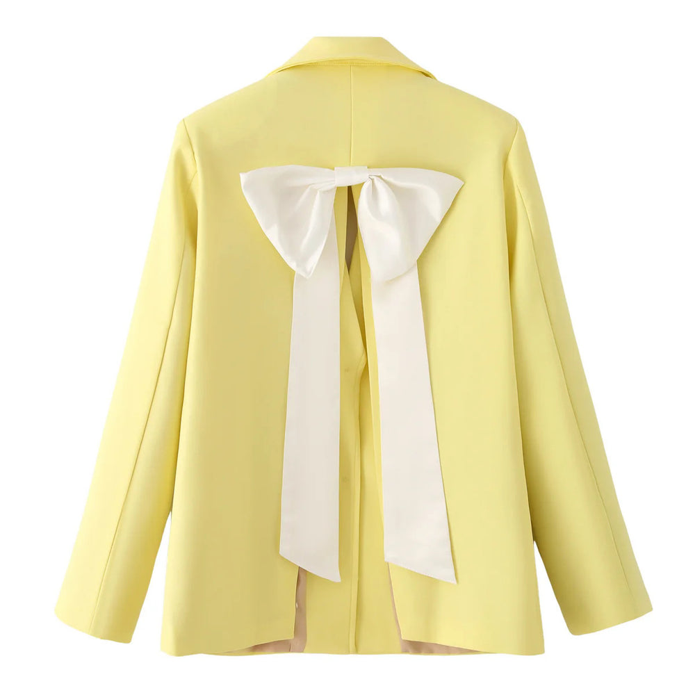 Damen elegante Blazerjacke mit strukturiertem Gewebe und praktischen Taschen R&B
